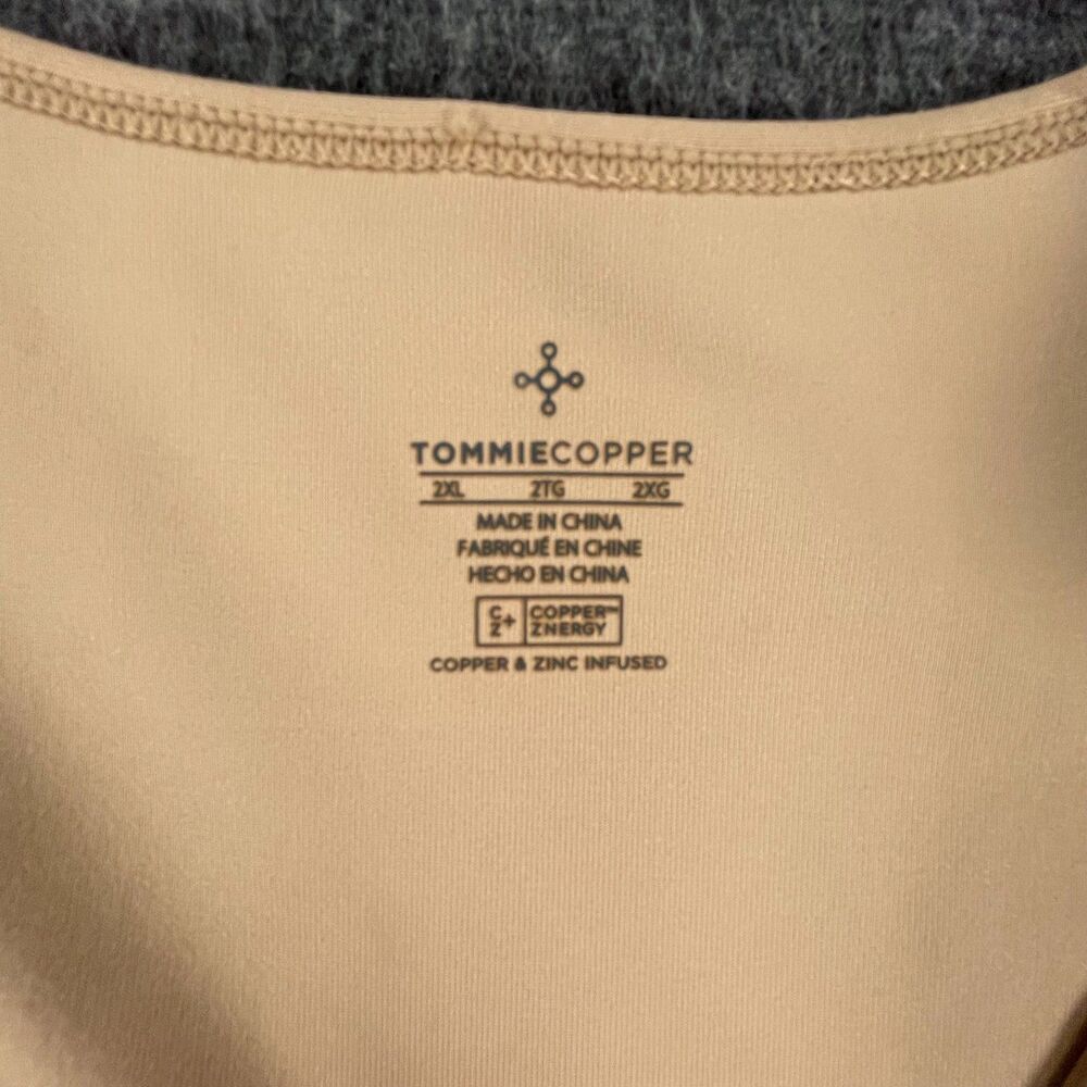 Tommie Copper Women's Compression Tank Top Nude Beige Core Support 2XL - Picture 4 of 12